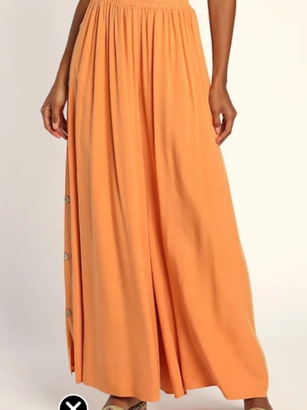 Lulu's Peach Wide-Leg Jumpsuit Pants